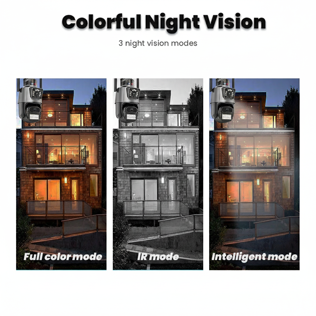 4K Outdoor Security Camera PTZ - WiFi Alexa Compatible