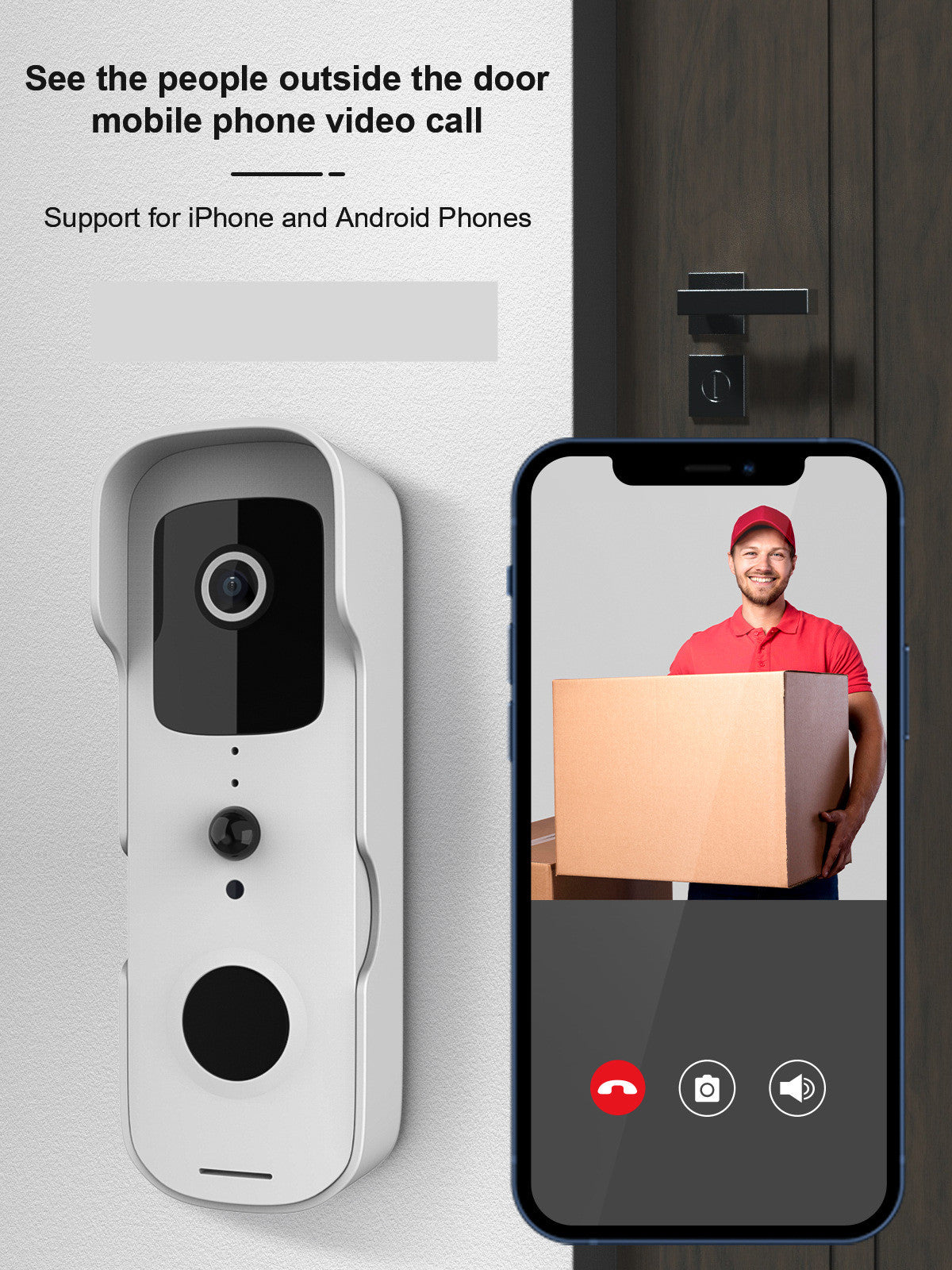 Smart Video Doorbell WiFi - Alexa Compatible