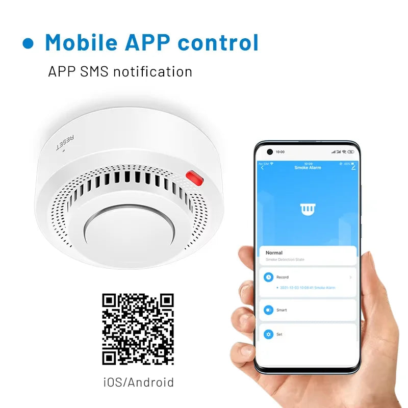 Smart WiFi Smoke Detector - Alexa Compatible