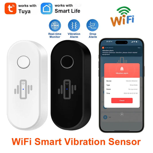 Smart WiFi Vibration Sensor - Real-Time Alerts