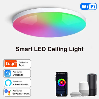 Smart RGB Ceiling Light - WiFi Alexa Compatible