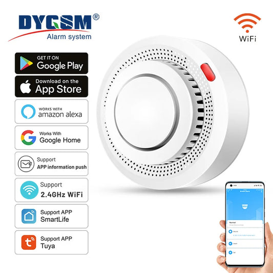 Smart WiFi Smoke Detector - Alexa Compatible