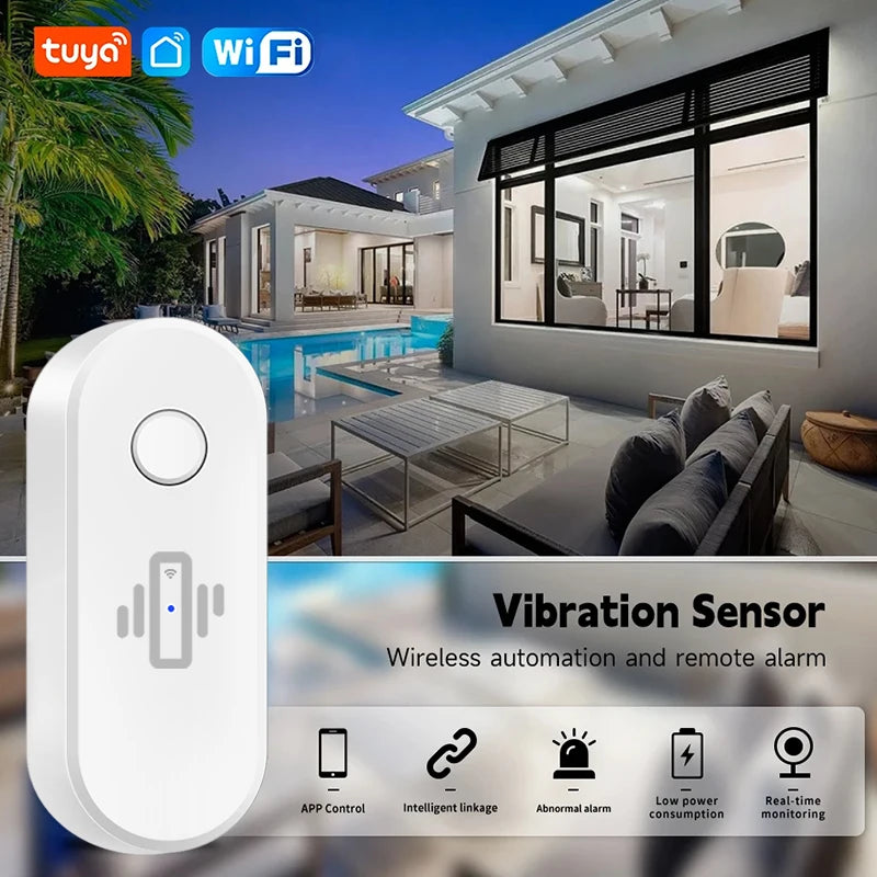 Smart WiFi Vibration Sensor - Real-Time Alerts