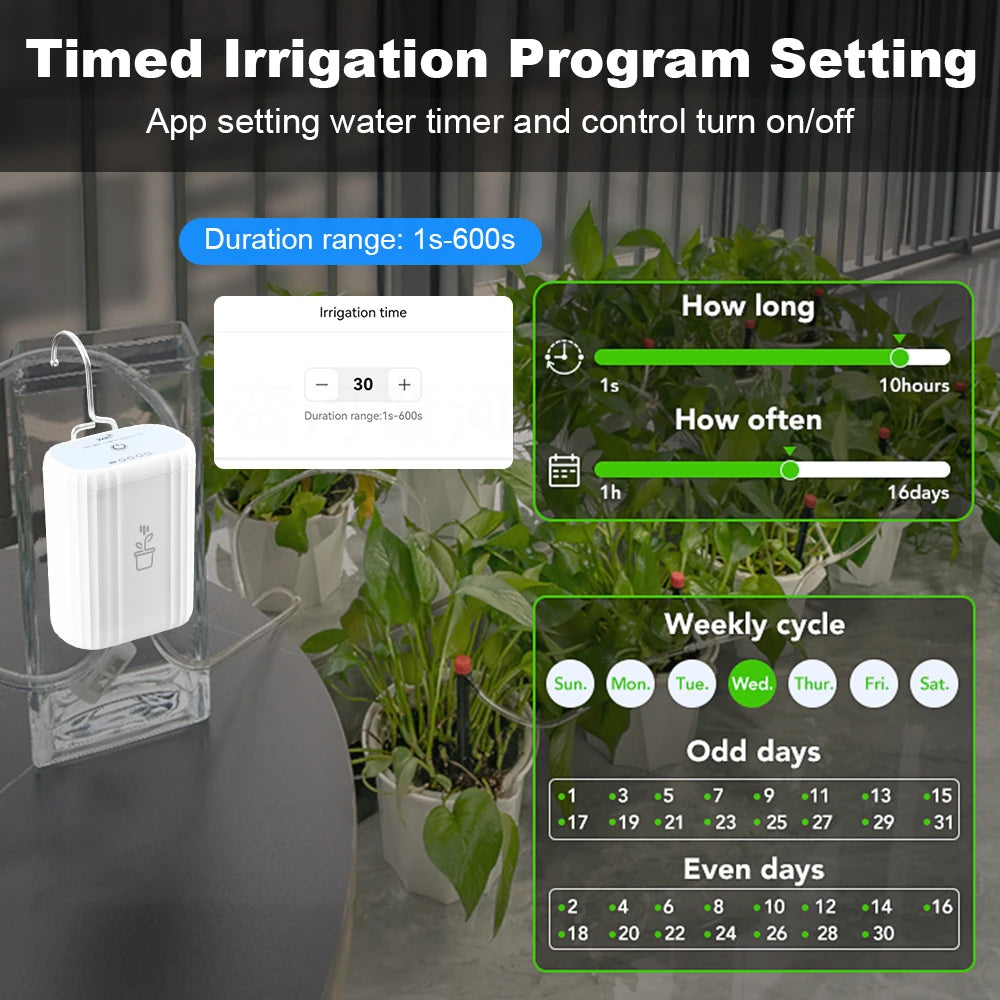 Smart WiFi Drip Irrigation - Auto Plant Watering