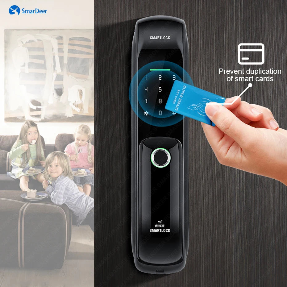 Smart Fingerprint Lock - WiFi Keyless Entry 5-in-1