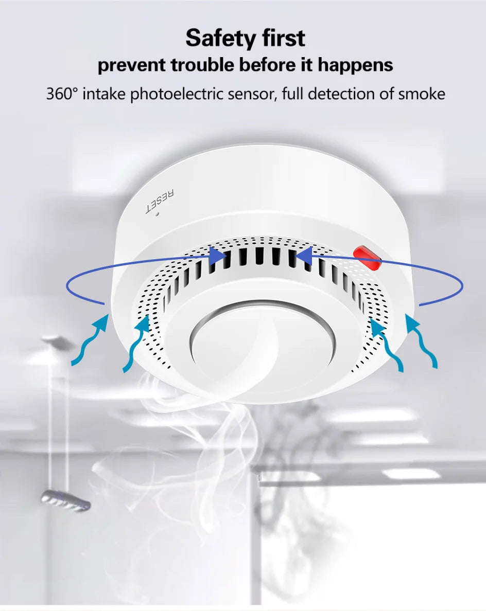 Smart WiFi Smoke Detector - Alexa Compatible