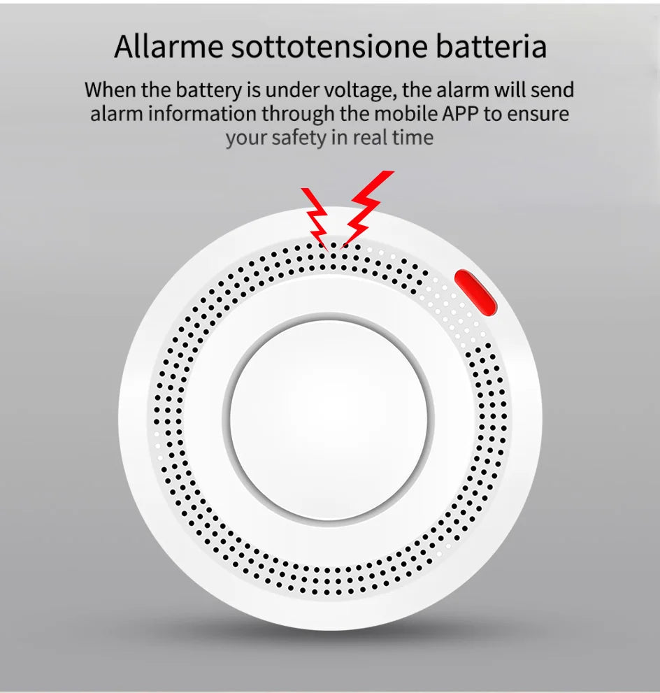 Smart WiFi Smoke Detector - Alexa Compatible